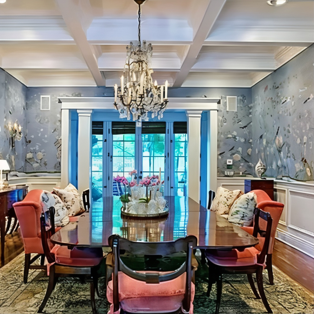 Dining Room in Bill Lawrence and Christa Miller's Former CA Home