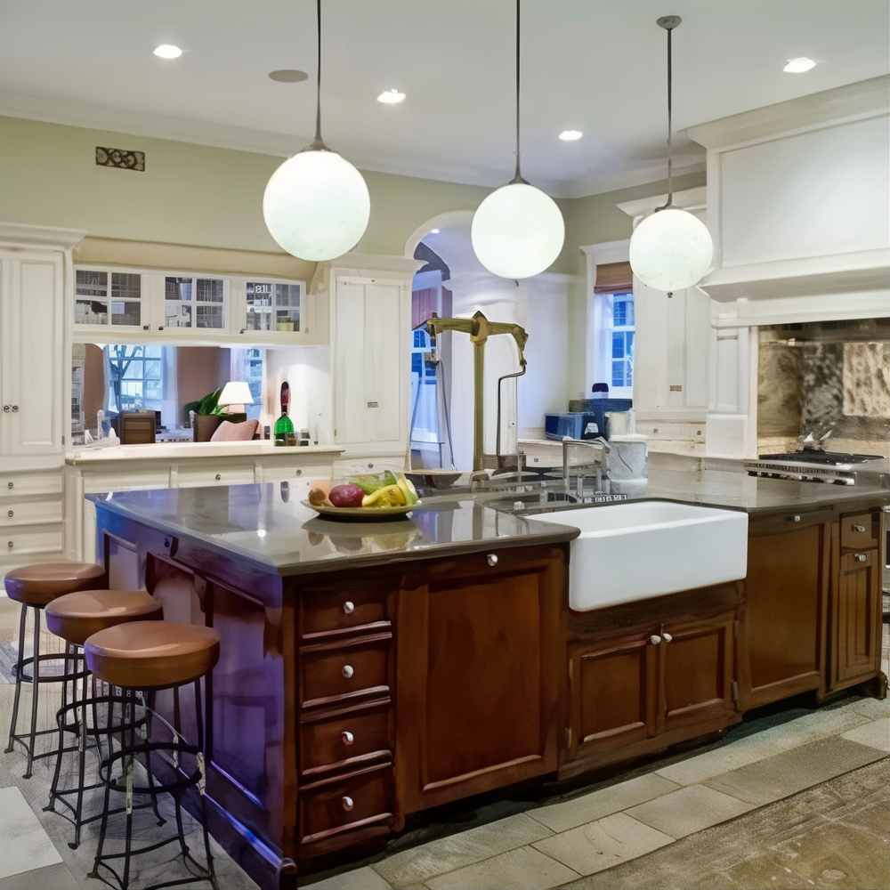 Kitchen in Bill Lawrence and Christa Miller's Former CA Home