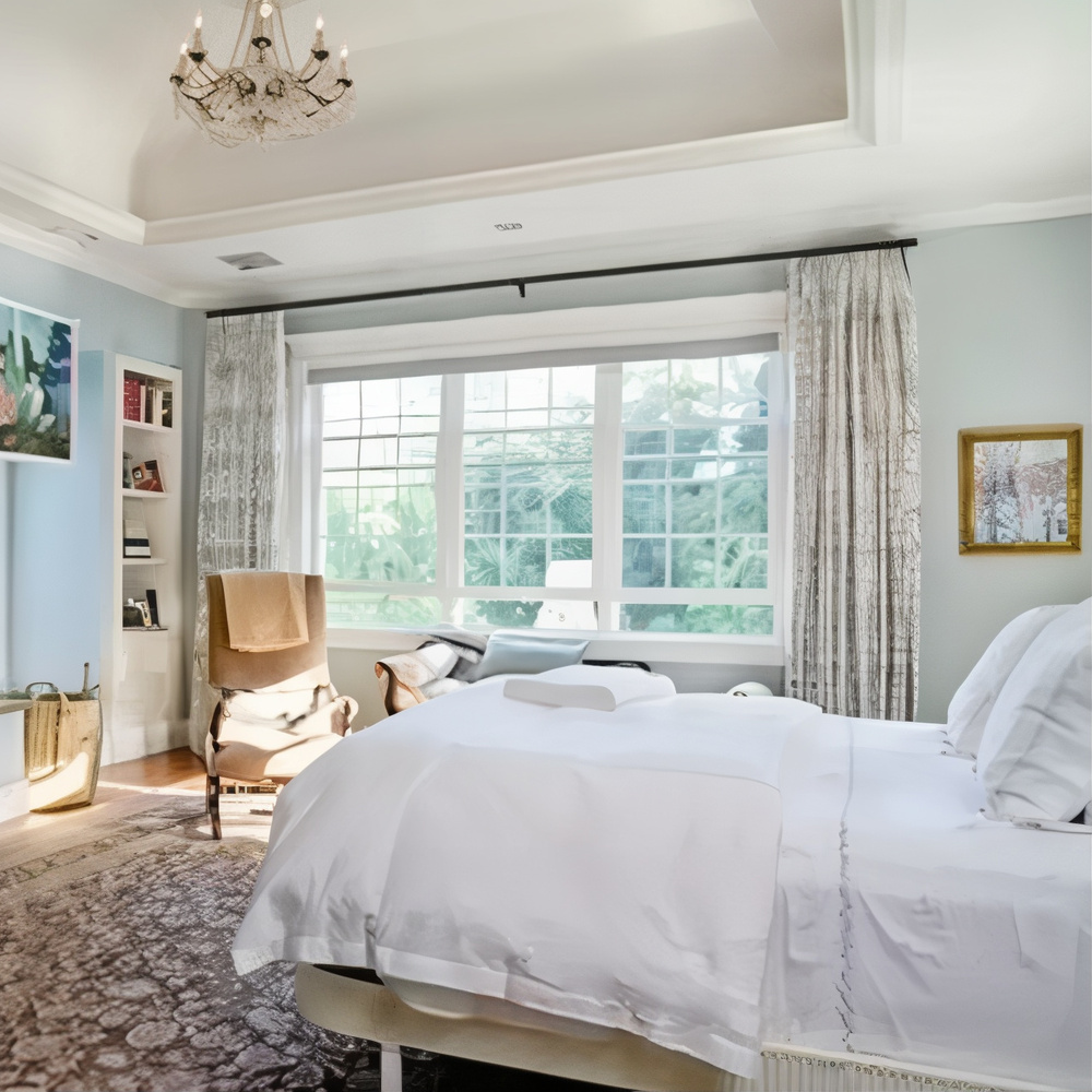 Bedroom in Bill Lawrence and Christa Miller's Former CA Home