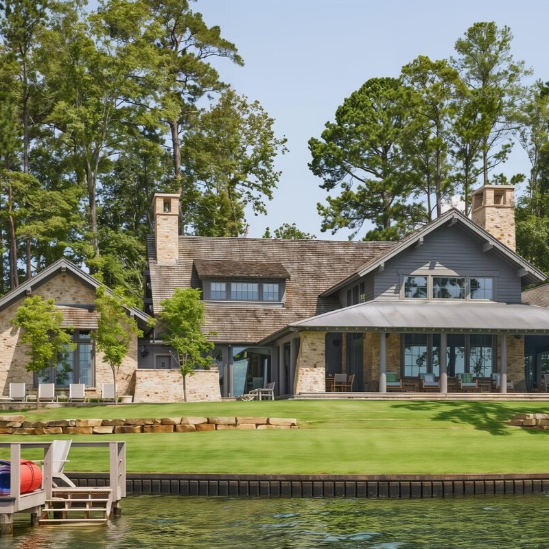 Exterior of a Lake Martin Retreat