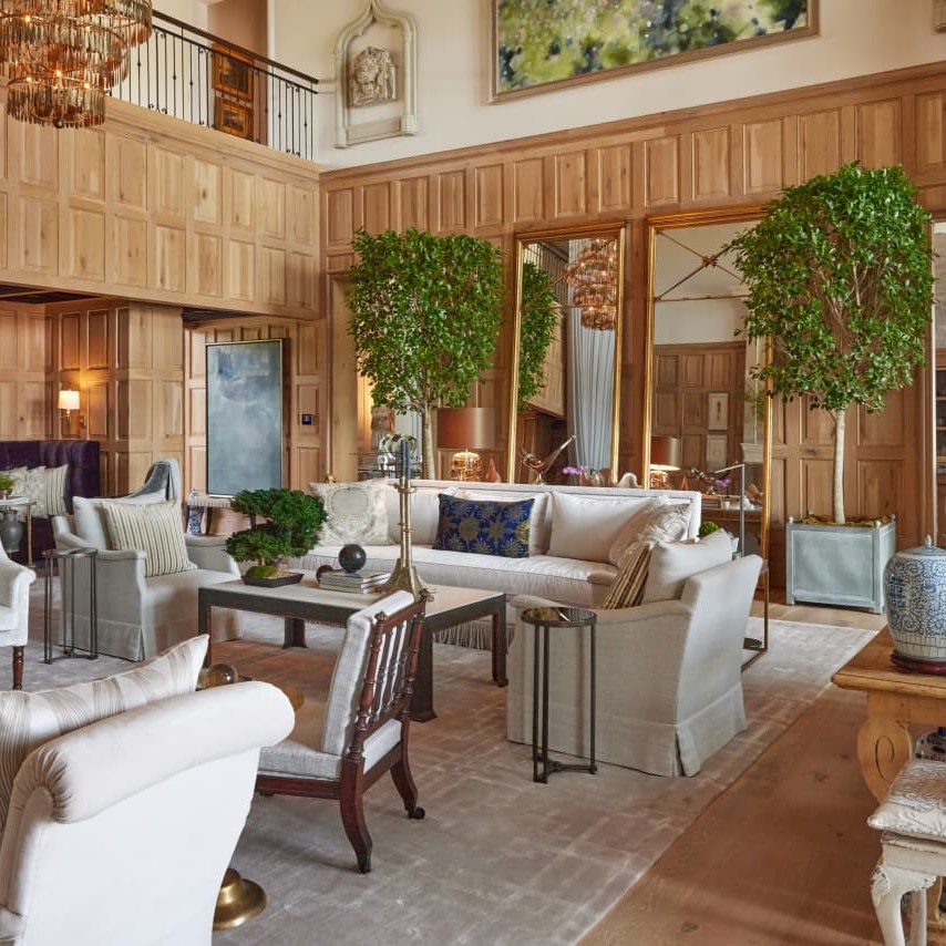 Living Room in a Lake Martin Home