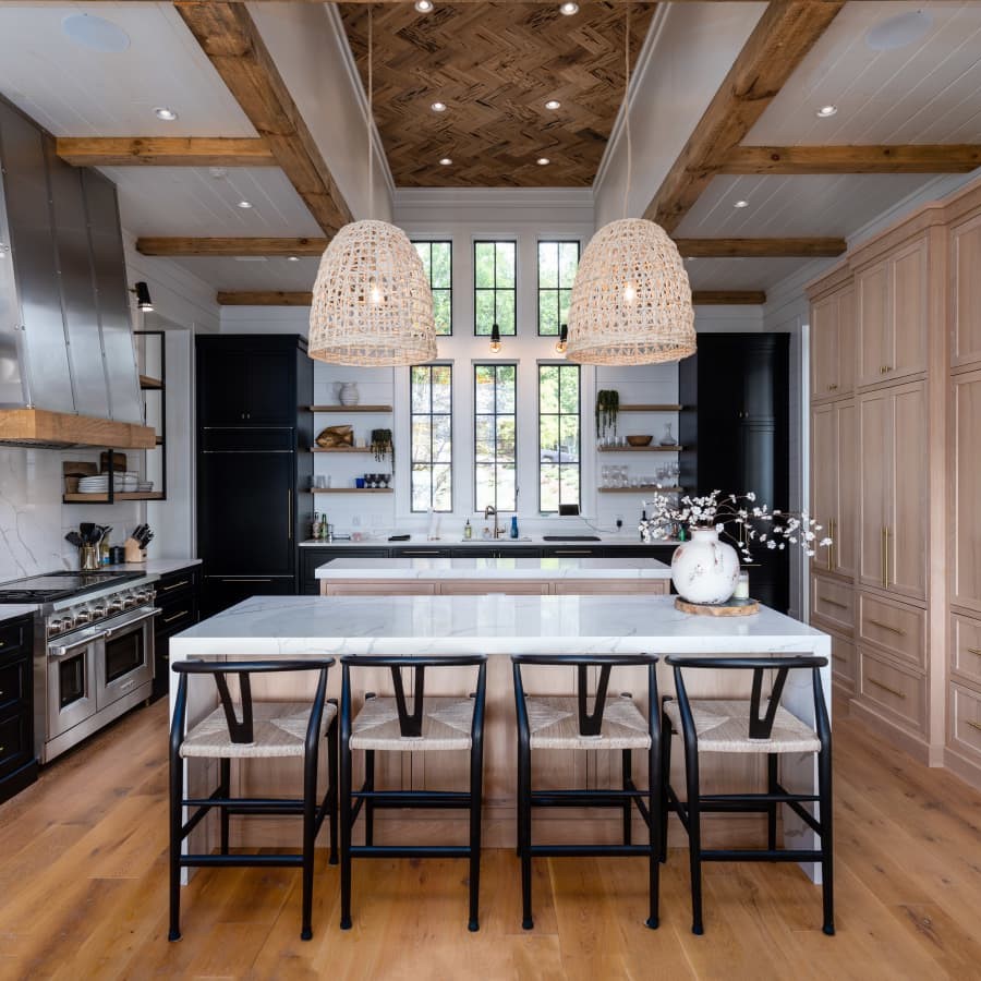 Kitchen in a Lake Martin Retreat