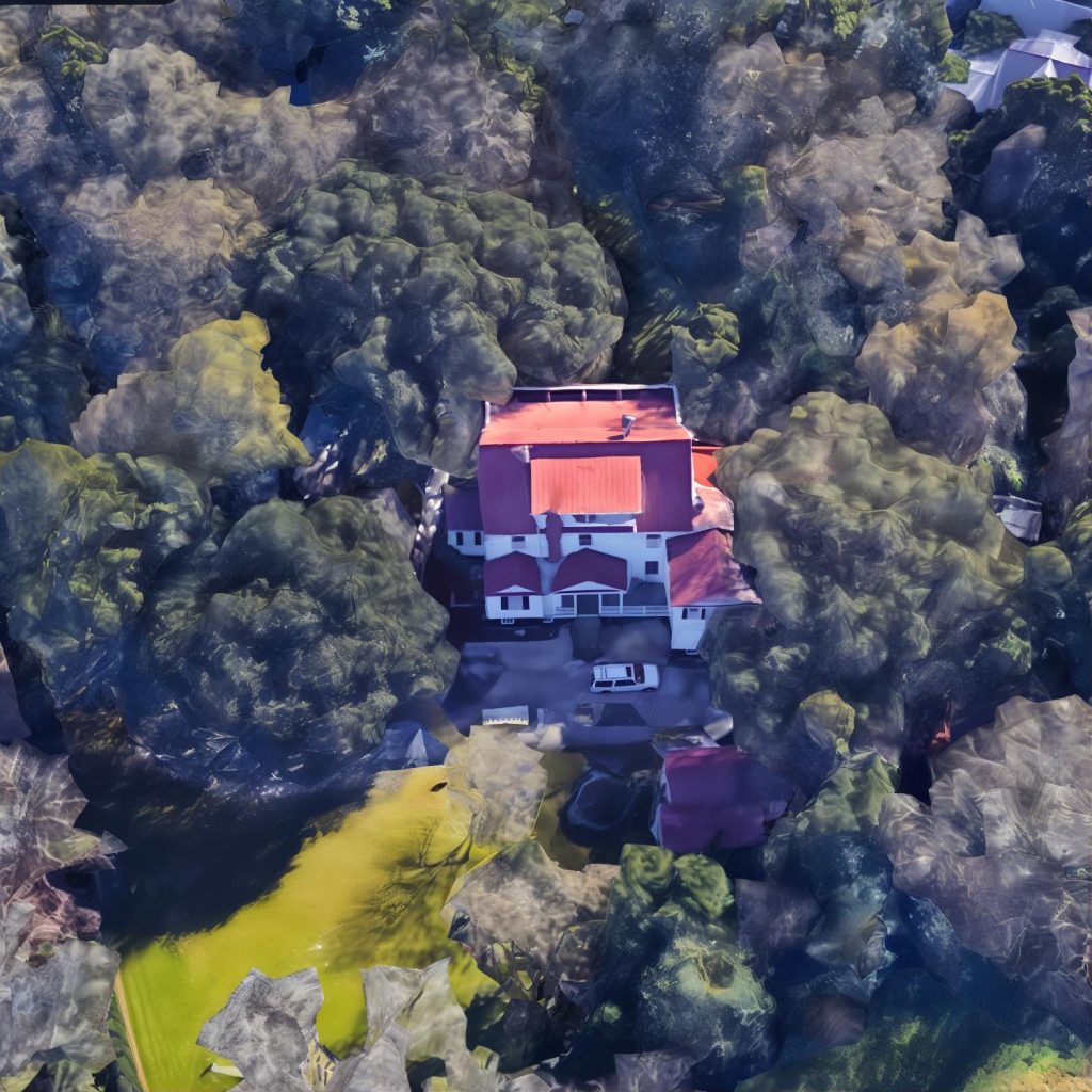 Aerial View of Brett Gardner's Summerville Home