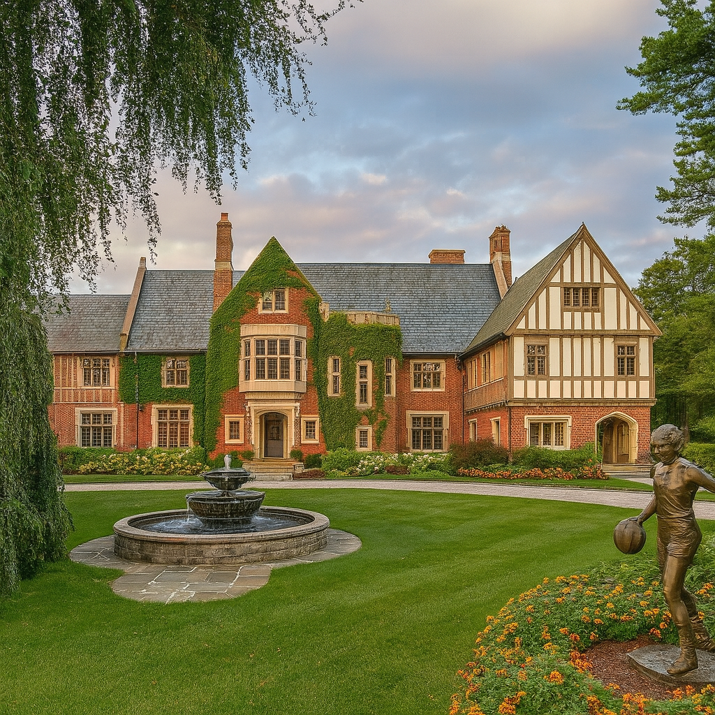 Exterior of Mariah Carey's Former CT Home