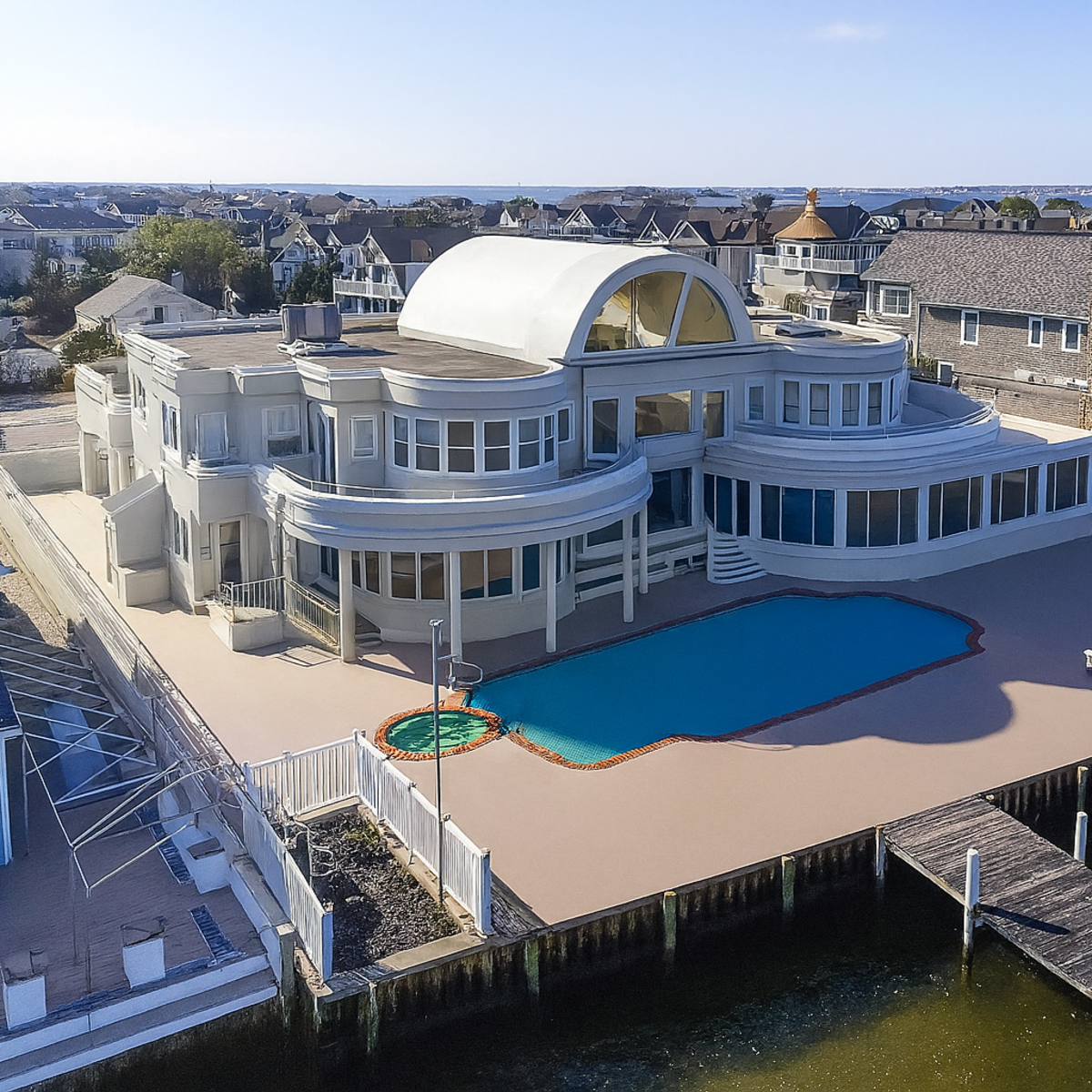 Aerial View of Joe Pesci's Former Home in New Jersey