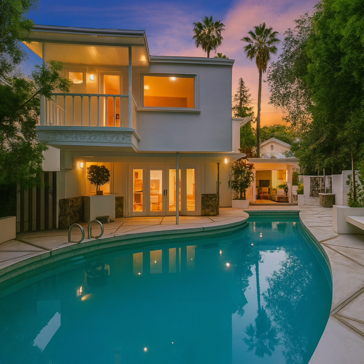 Back View of Doja Cat's Former Beverly Hills Home