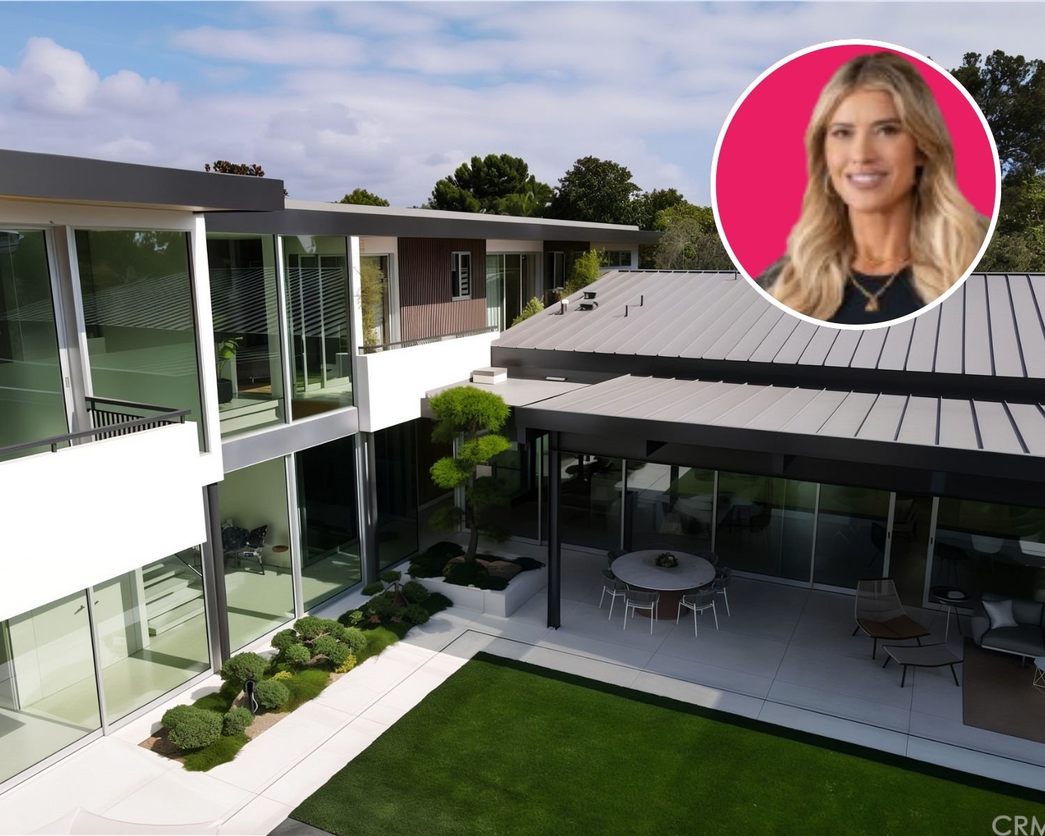 Courtyard of Christina Haack’s CA Home