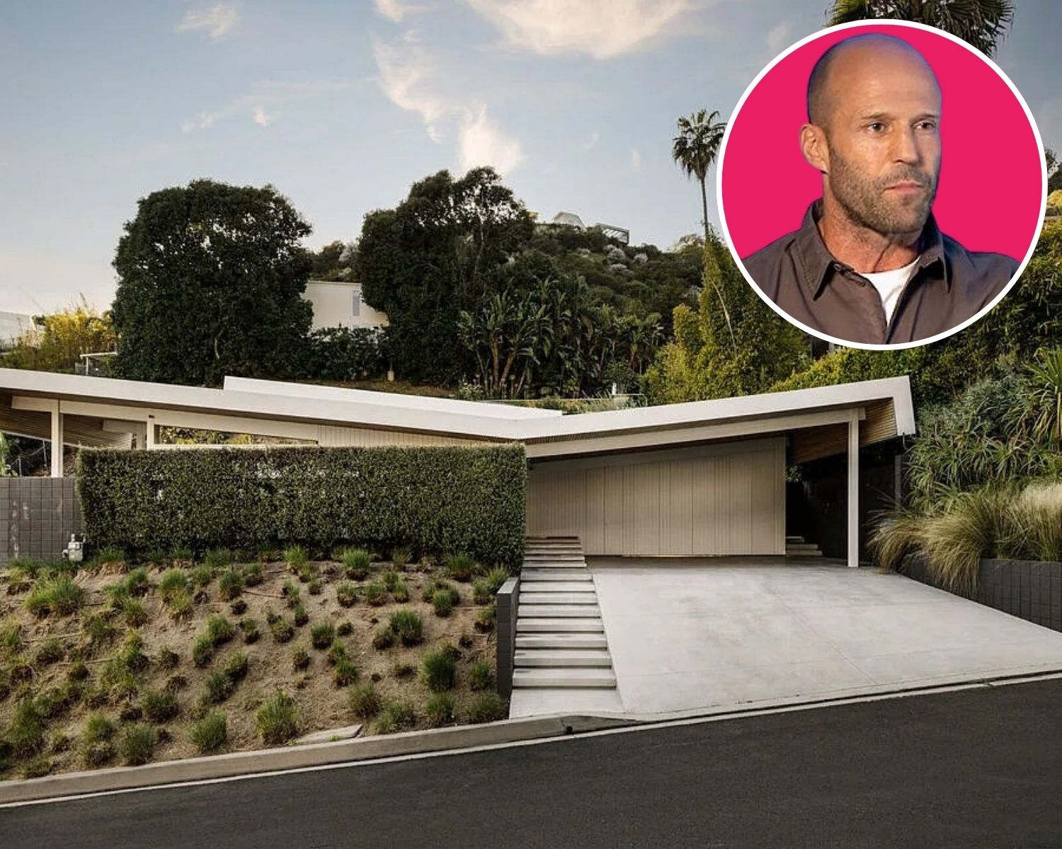 Facade of Jason Statham’s Former CA Home