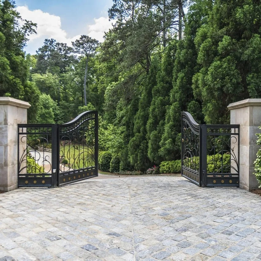 Gated Entrance of Steve Harvey’s GA Home
