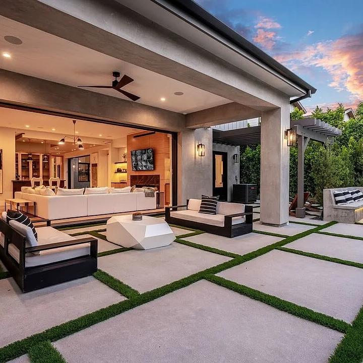 Patio of Demi Lovato’s CA Home