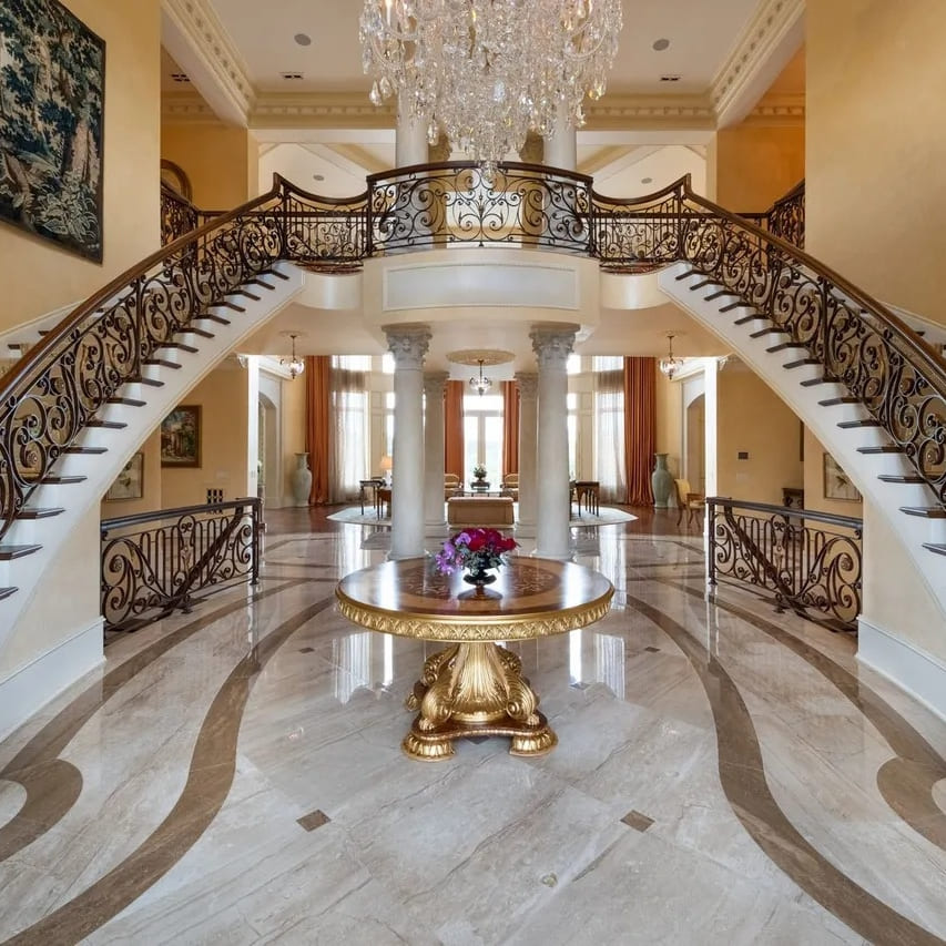 Grand Foyer in Steve Harvey’s GA Home