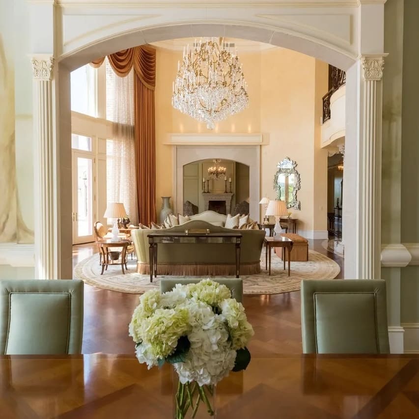 Living Room in Steve Harvey’s GA Home