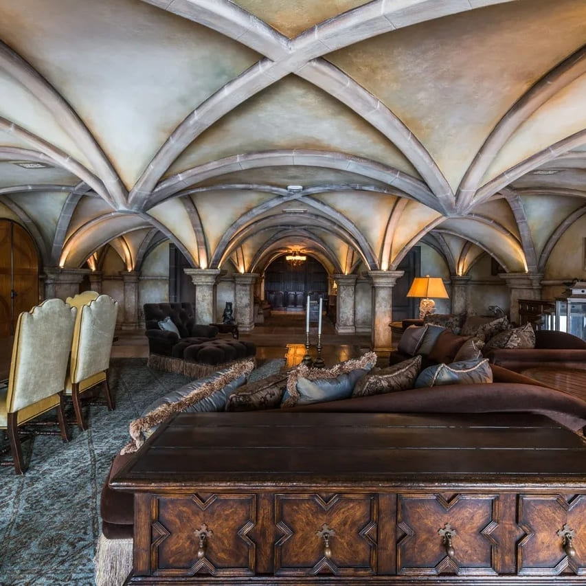 Lounge Hall in Steve Harvey’s GA Home