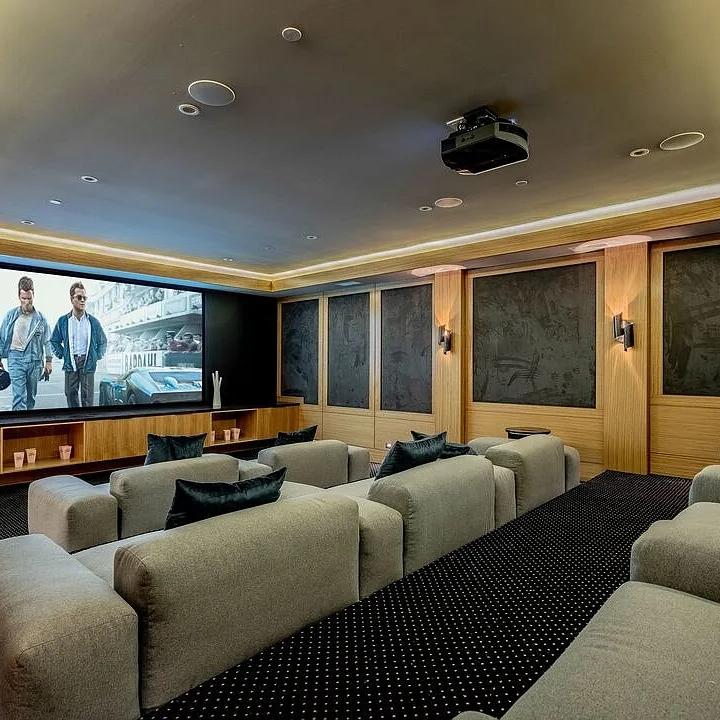 Theater Room in Demi Lovato’s CA Home
