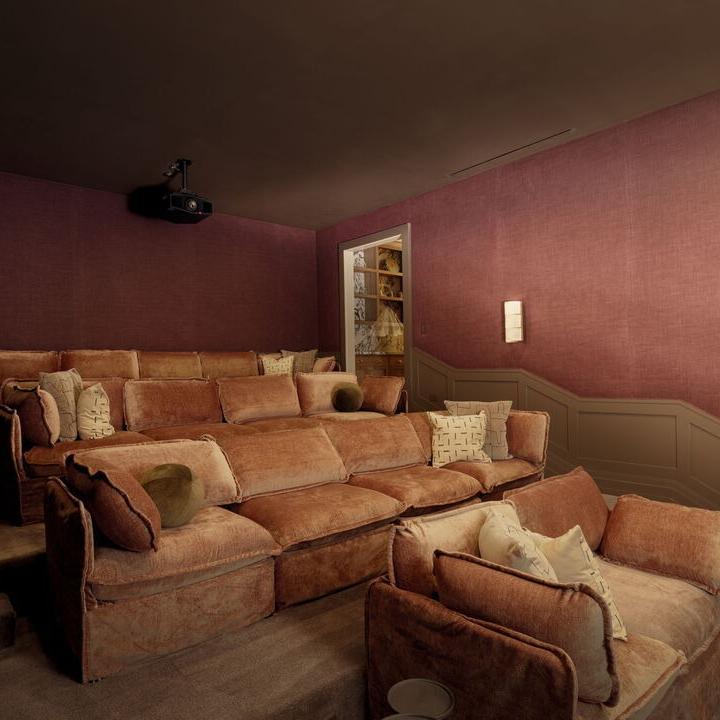 Home Theater in Dom DeLuise’s Former CA Home