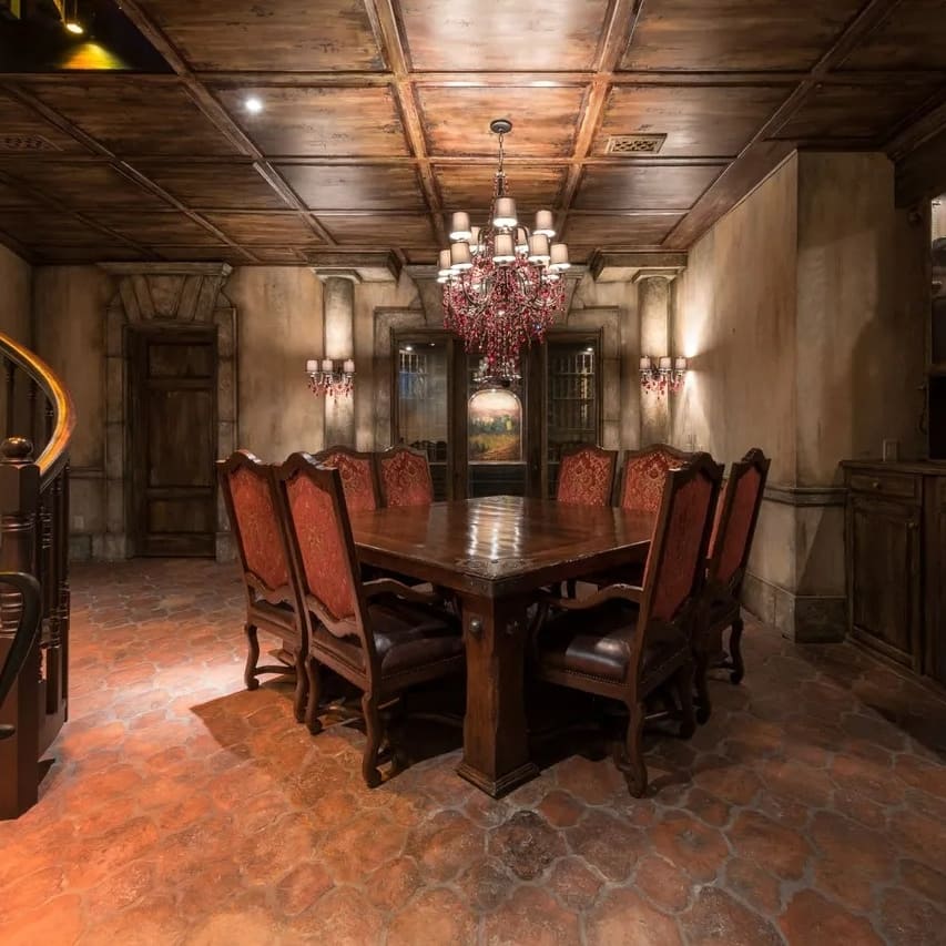 Dining Room in Steve Harvey’s GA Home