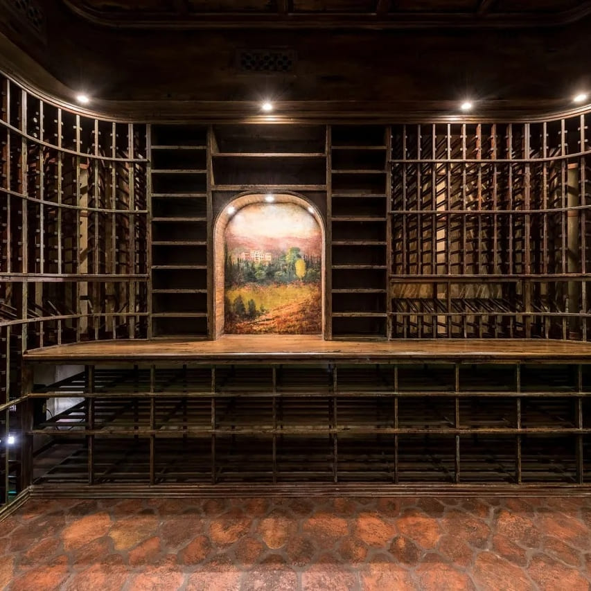 Wine Cellar in Steve Harvey’s GA Home