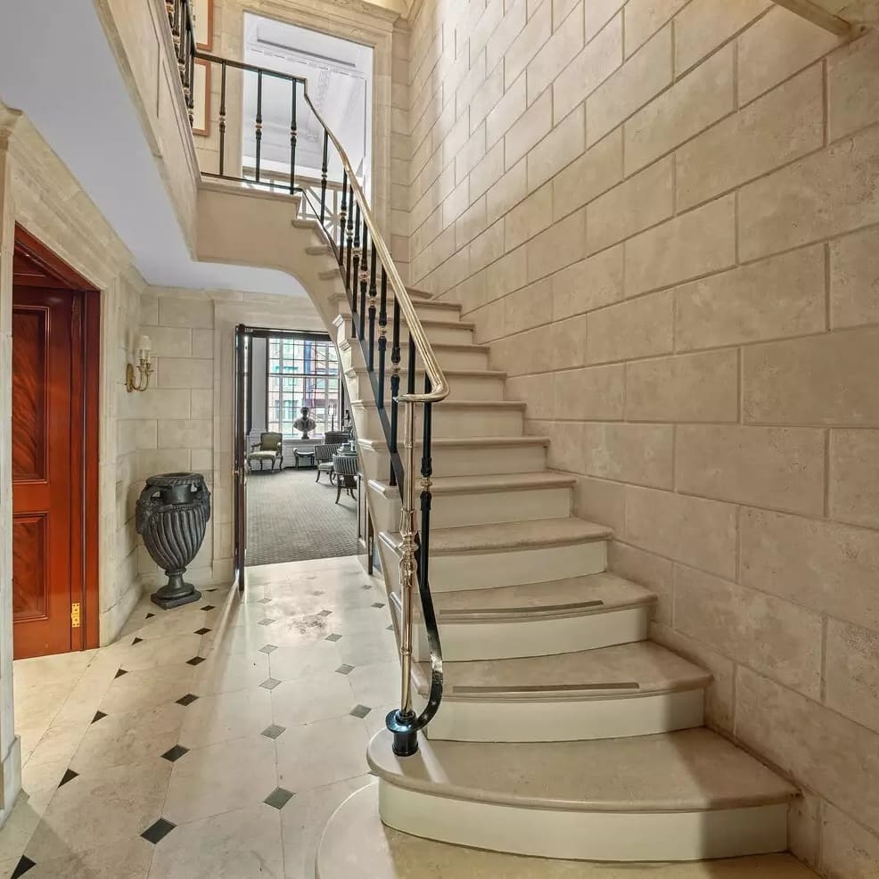 Entry Hall in Carolyne Roehm’s NYC Home