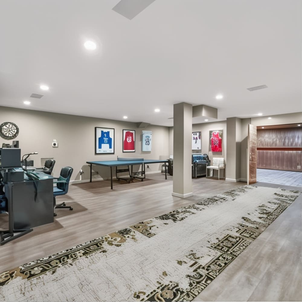 Recreation Room in Stephen A. Smith’s NJ Home