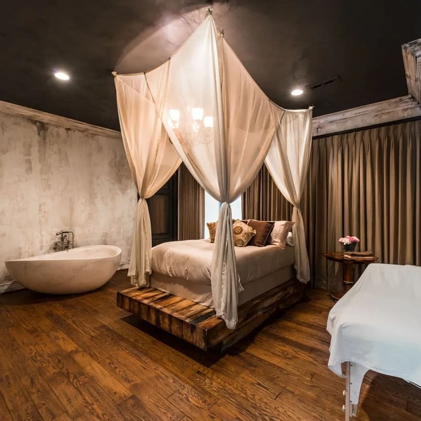 Bedroom in Steve Harvey’s GA Home