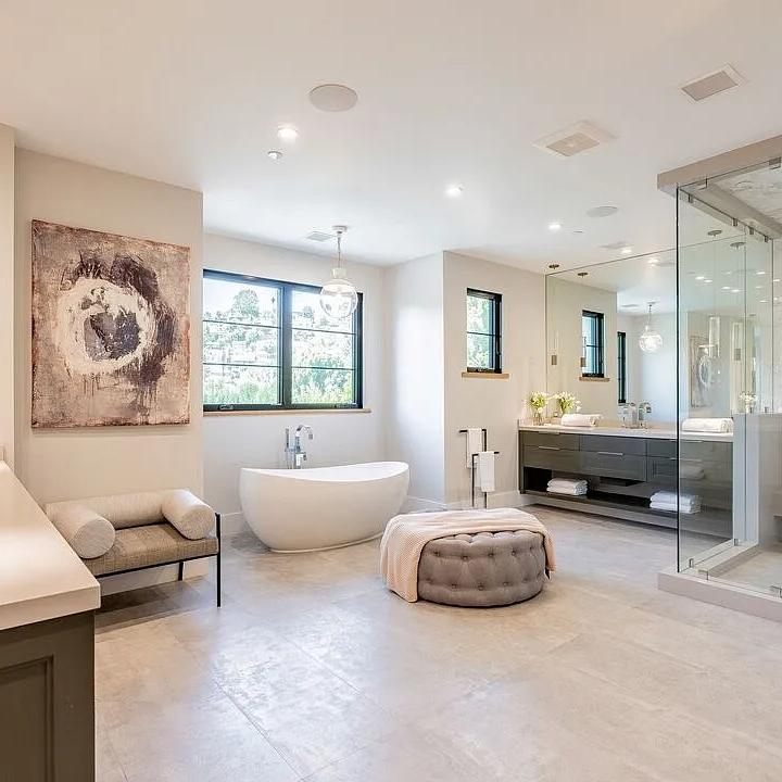 Bathroom in Demi Lovato’s CA Home