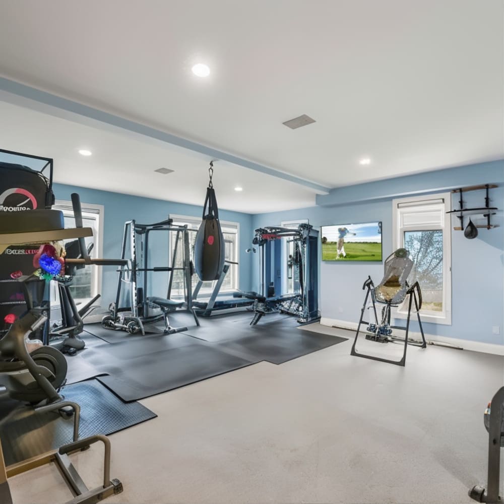 Gym in Stephen A. Smith’s NJ Home