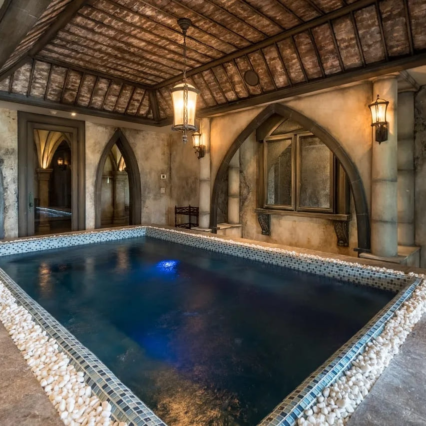 Indoor Pool in Steve Harvey’s GA Home