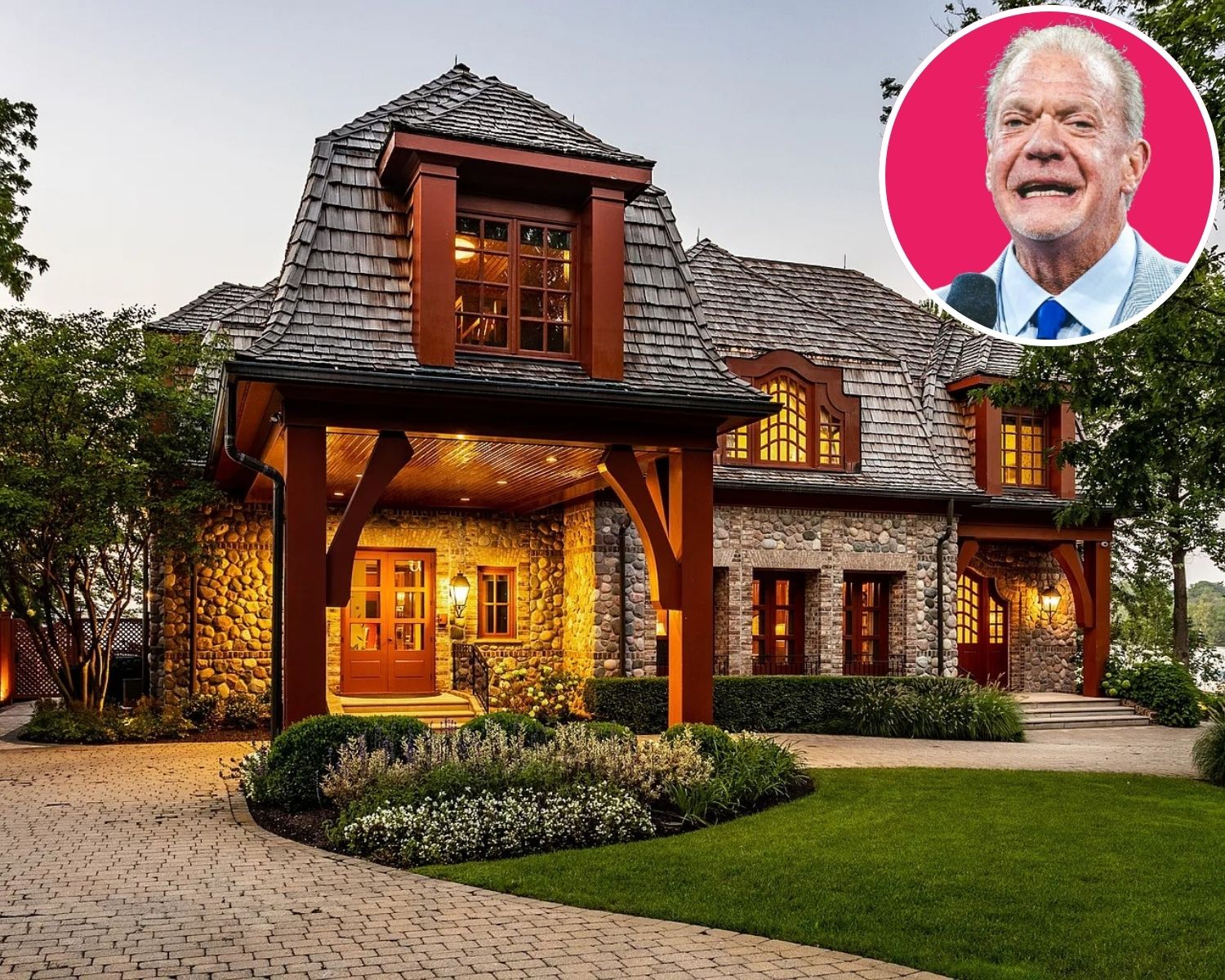 Entrance of Jim Irsay’s Former IN Home